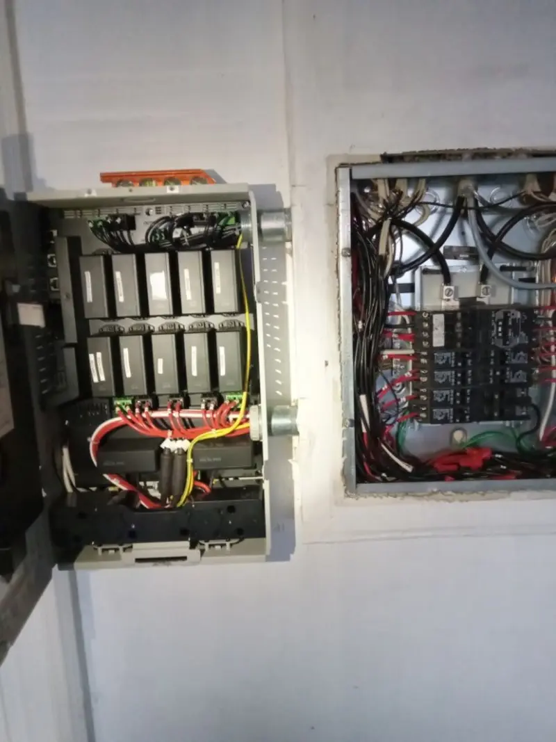 Electrical panel upgrade completed for Security Camera Wiring in Coatesville